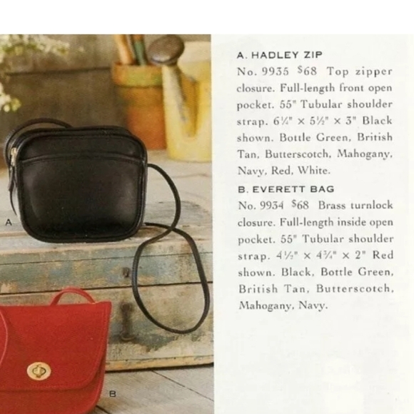 RARE 1990’s COACH HADLEY #9935 Crossbody in Navy - Picture 12 of 12